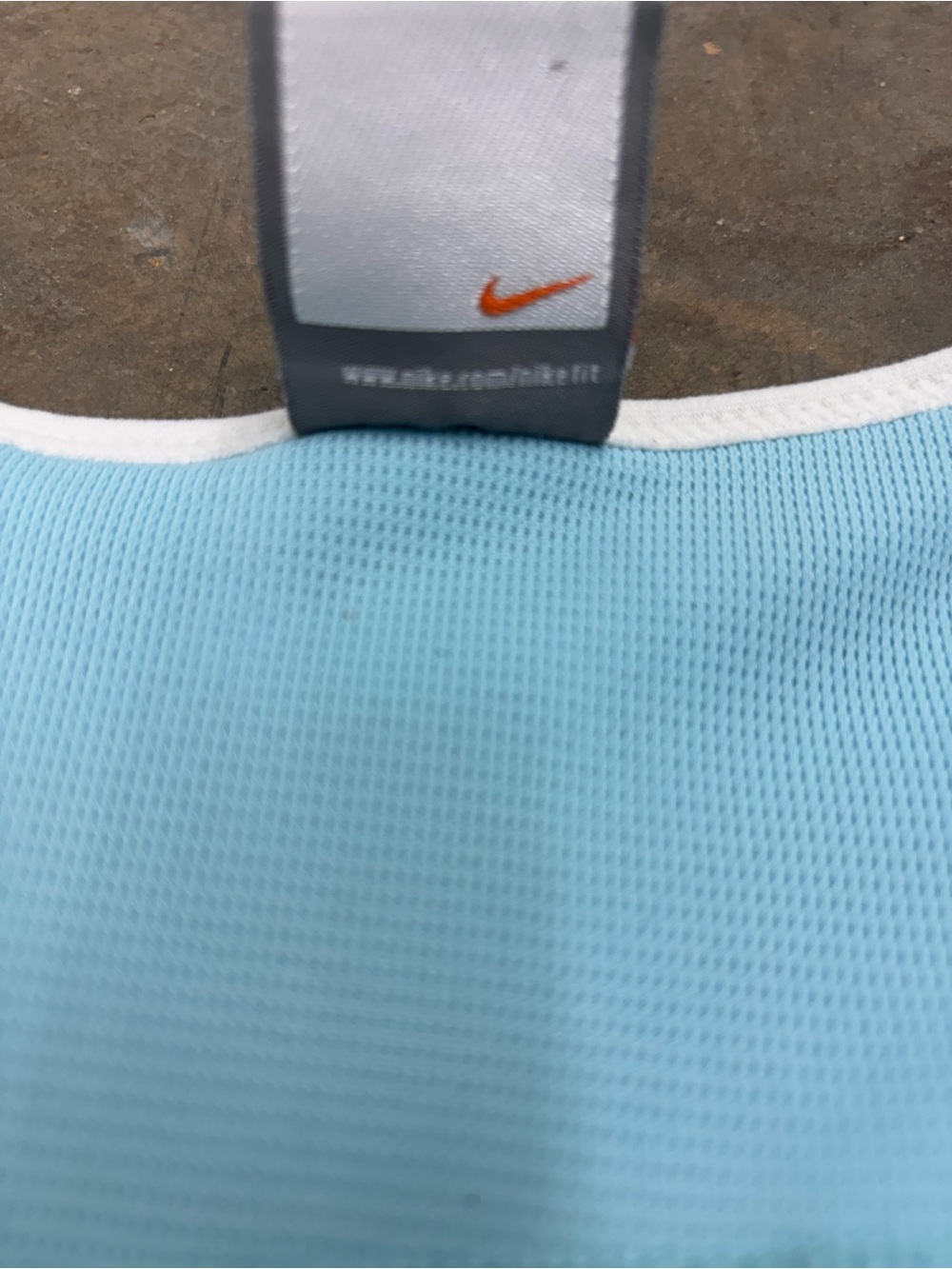 Vintage Nike Fit Dry Middle Swoosh Sky Blue Tennis Golf Dress Womens Small - Picture 4 of 8
